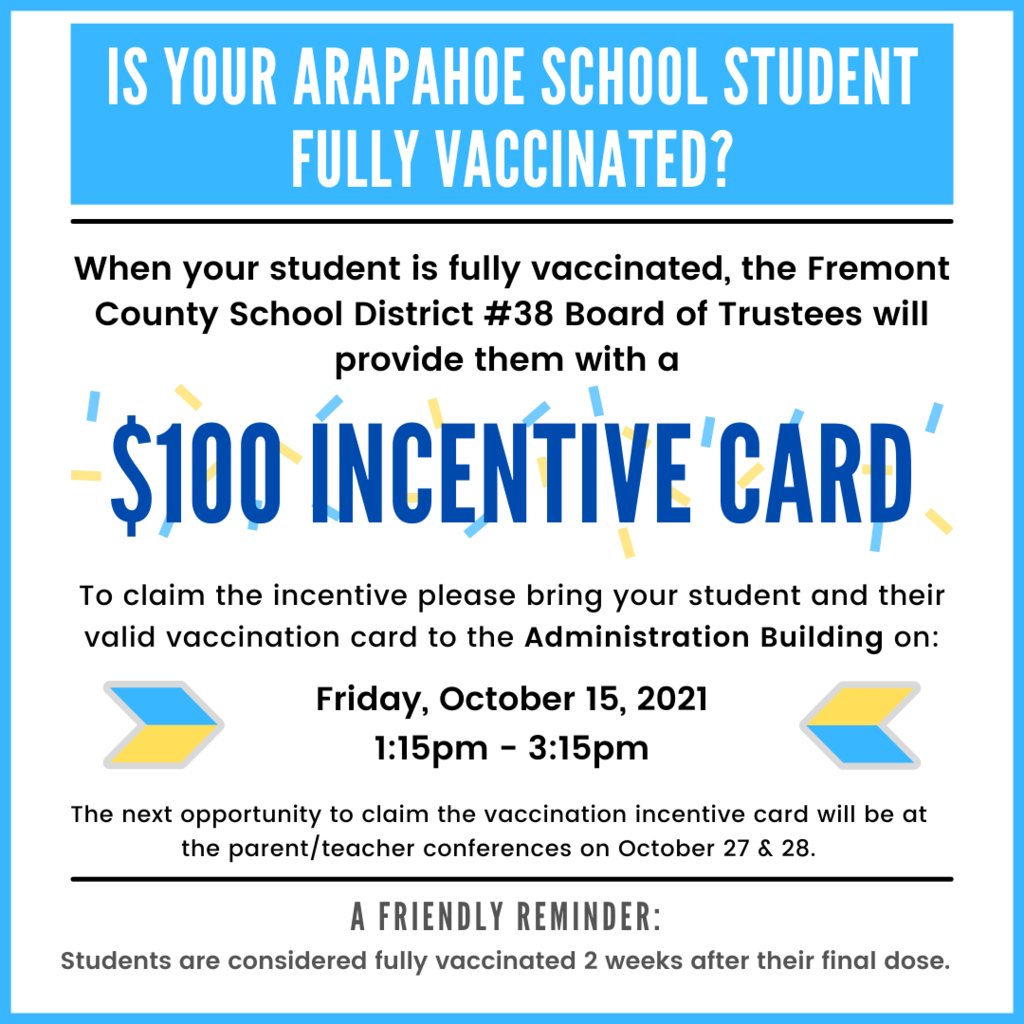 Image of the Vaccination Incentive Card Pick Up