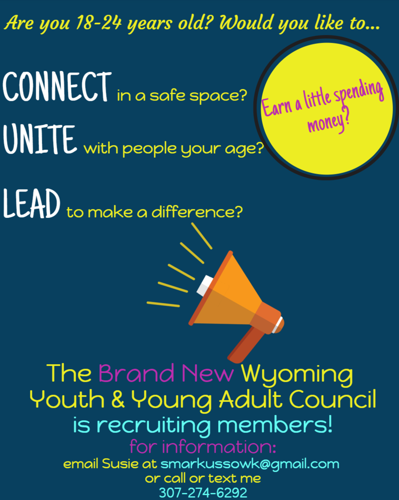 Flyer Describing the Wyoming Council for Youth and Young People